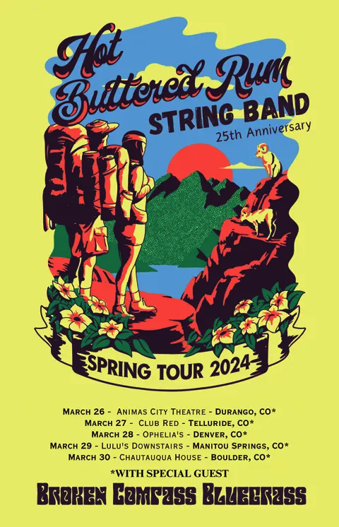 Broken Compass Bluegrass & Hot Buttered Rum String Band Colorado Tour 2024t